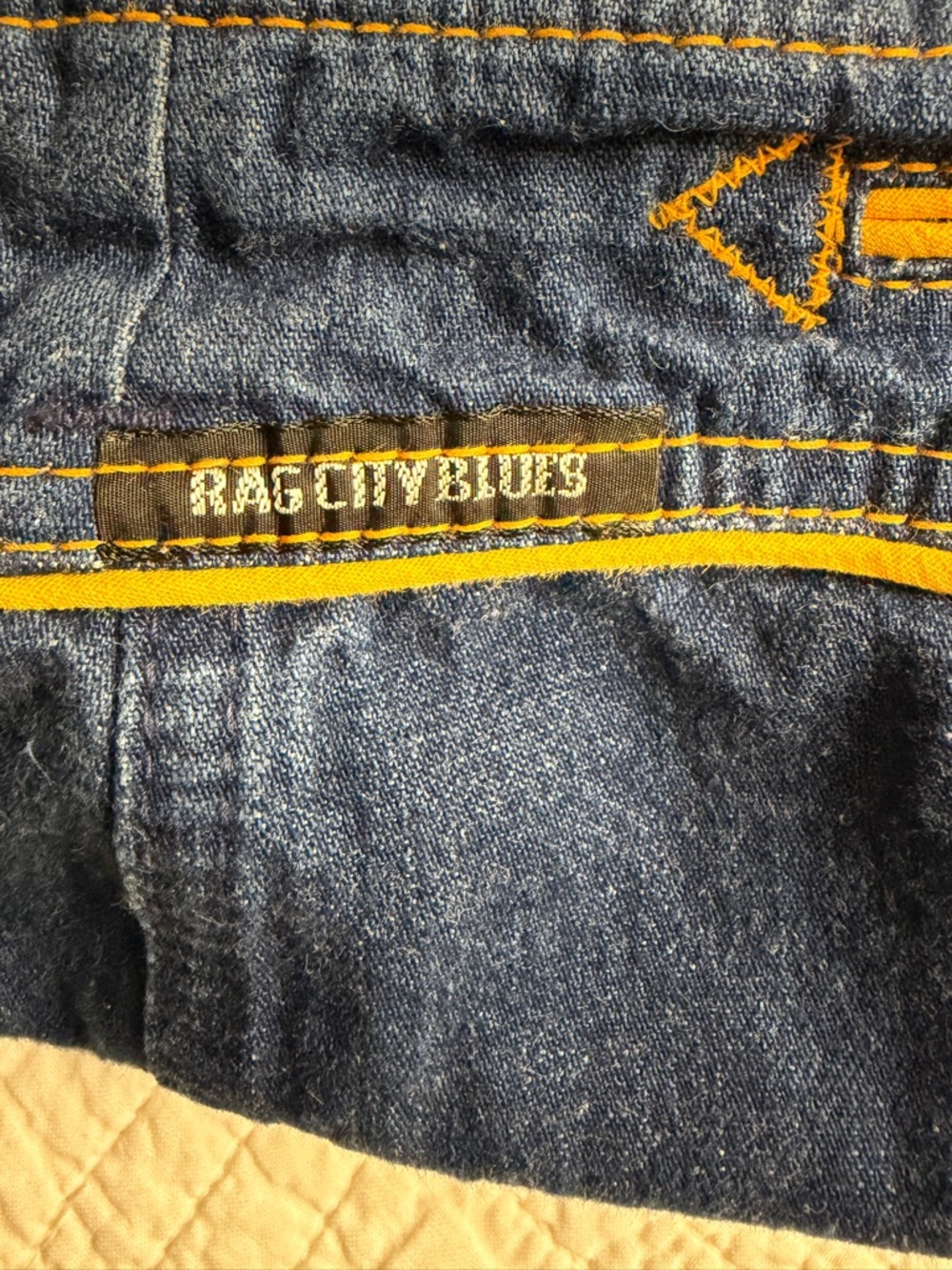 Vintage 1970s Rag City Blues Western Straight Leg Slim Fit High Waisted Jeans - Picture 5 of 5